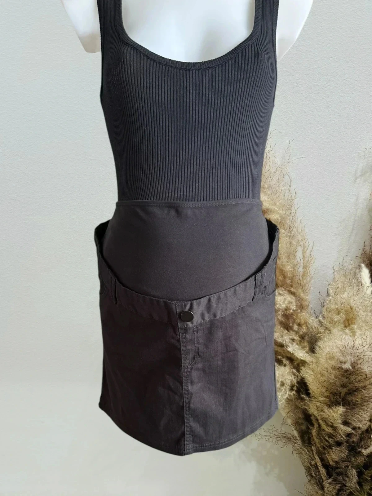 Jupe de grossesse noir calinkalin T40